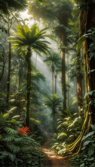 Free Ai Generated Tropical illustration and picture