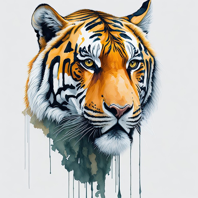 Free Animal Tiger illustration and picture