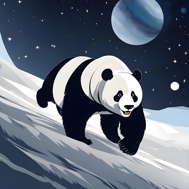 Free Panda Bear Space illustration and picture