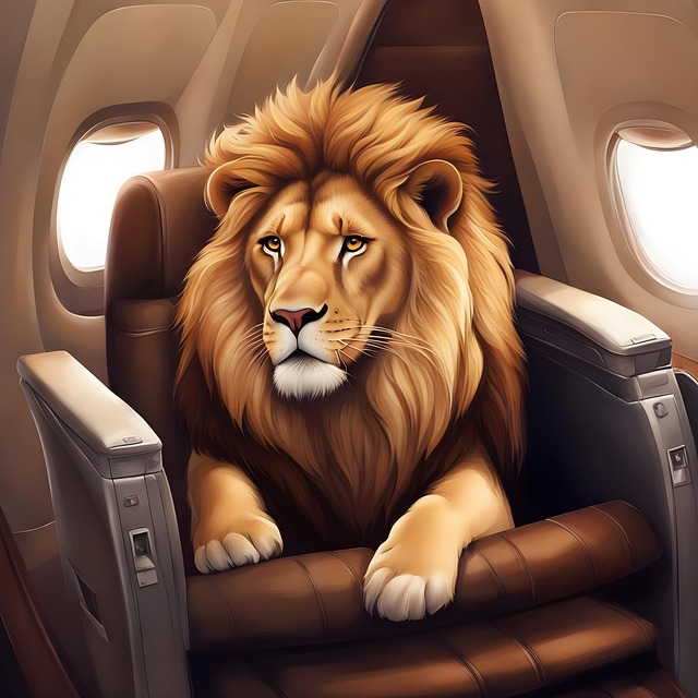 Free Lion Airplane illustration and picture