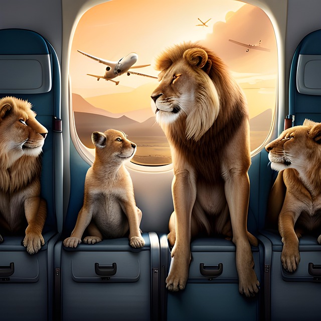 Free Lion Plane illustration and picture
