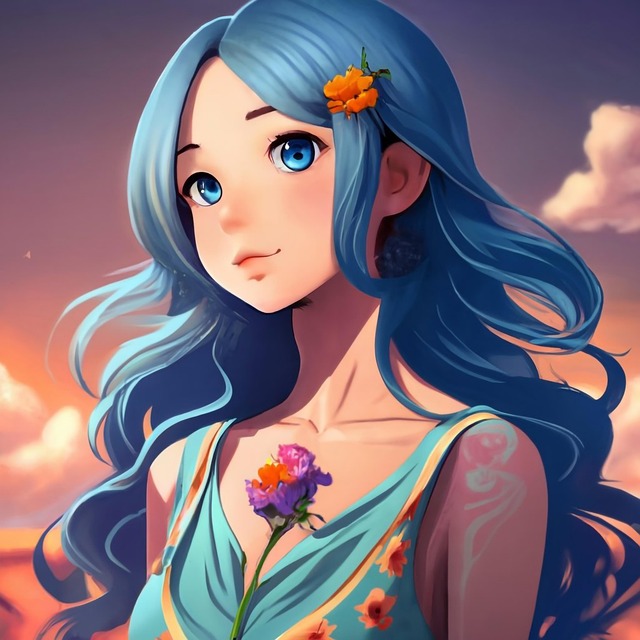 Free Girl Pretty illustration and picture