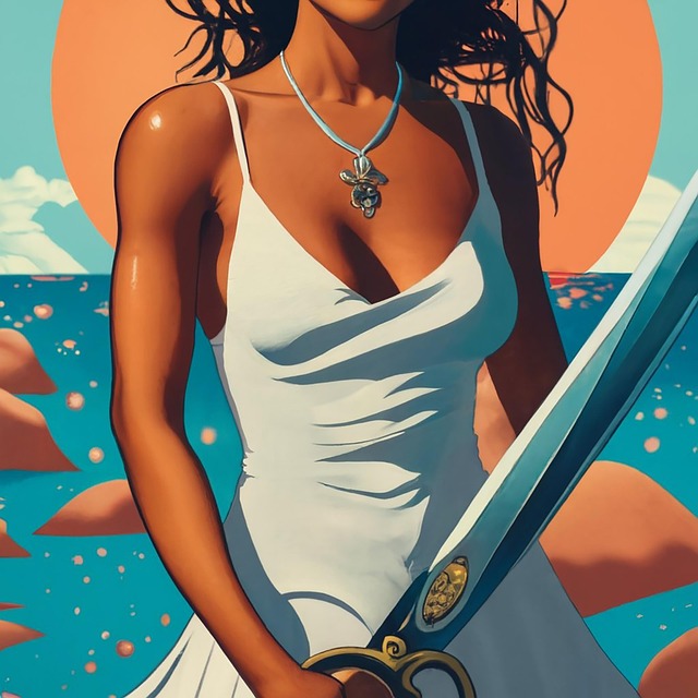 Free Woman Sea illustration and picture
