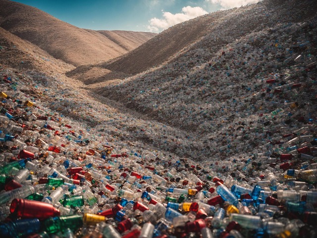 Free ai generated plastic pollution illustration