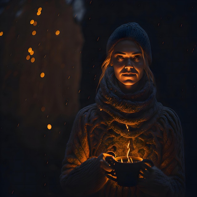 Free ai generated woman dark illustration
