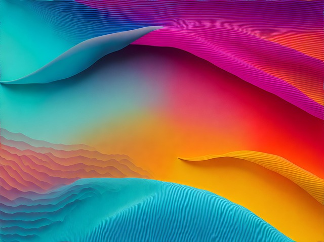 Download free HD stock image of Rainbow Wave Free rainbow wave design illustration