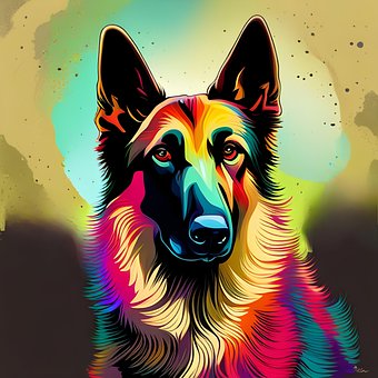 Free German Shepherd Pet illustration and picture