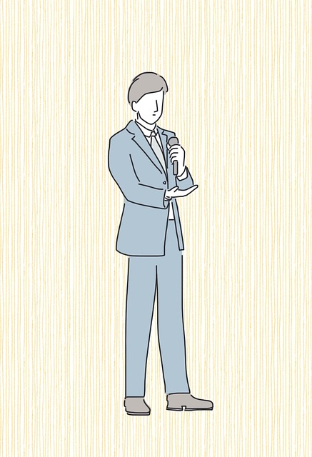 Free leader manager public speaker illustration