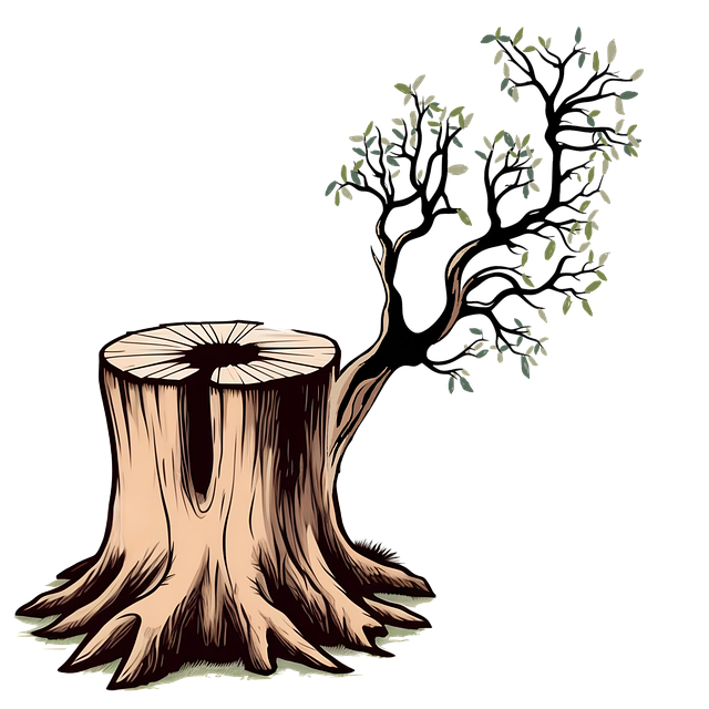 Ai Genereret, Træstump, Stump, Genvækst