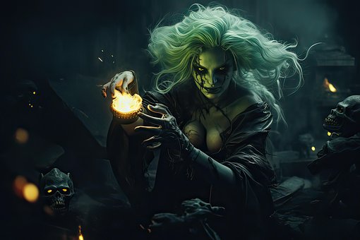 Free Ai Generated Witch illustration and picture