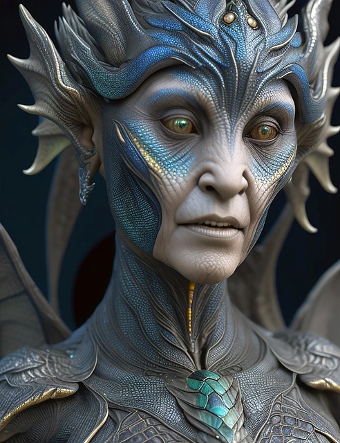 Free ai generated woman humanoid illustration