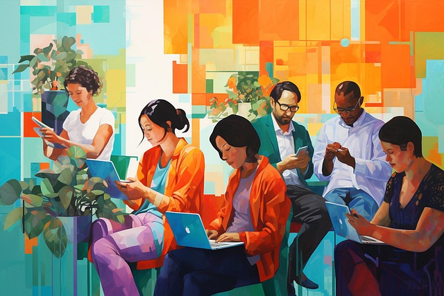 Free ai generated people teamwork illustration