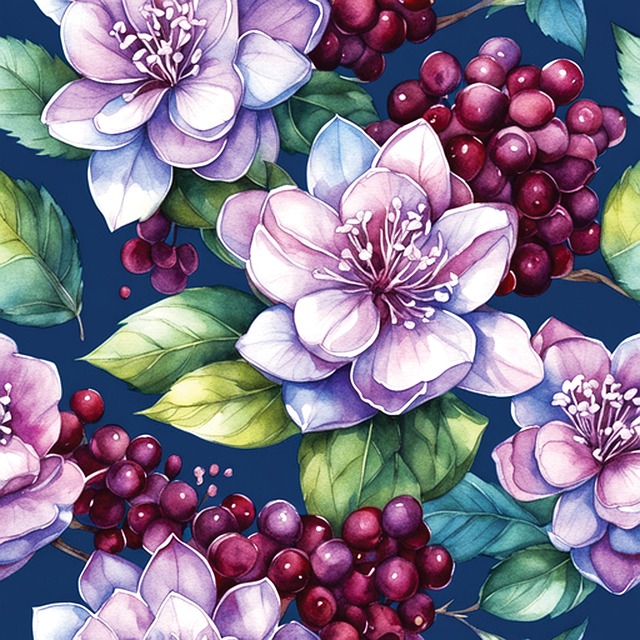 Ai Generiert, Blumen, Blüte, Beeren