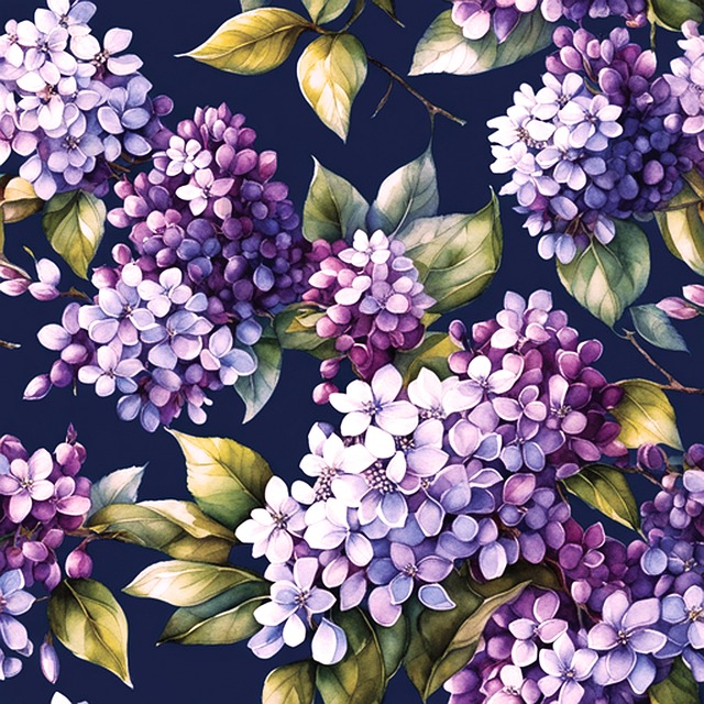 Ai Generiert, Blumen, Flieder, Lila
