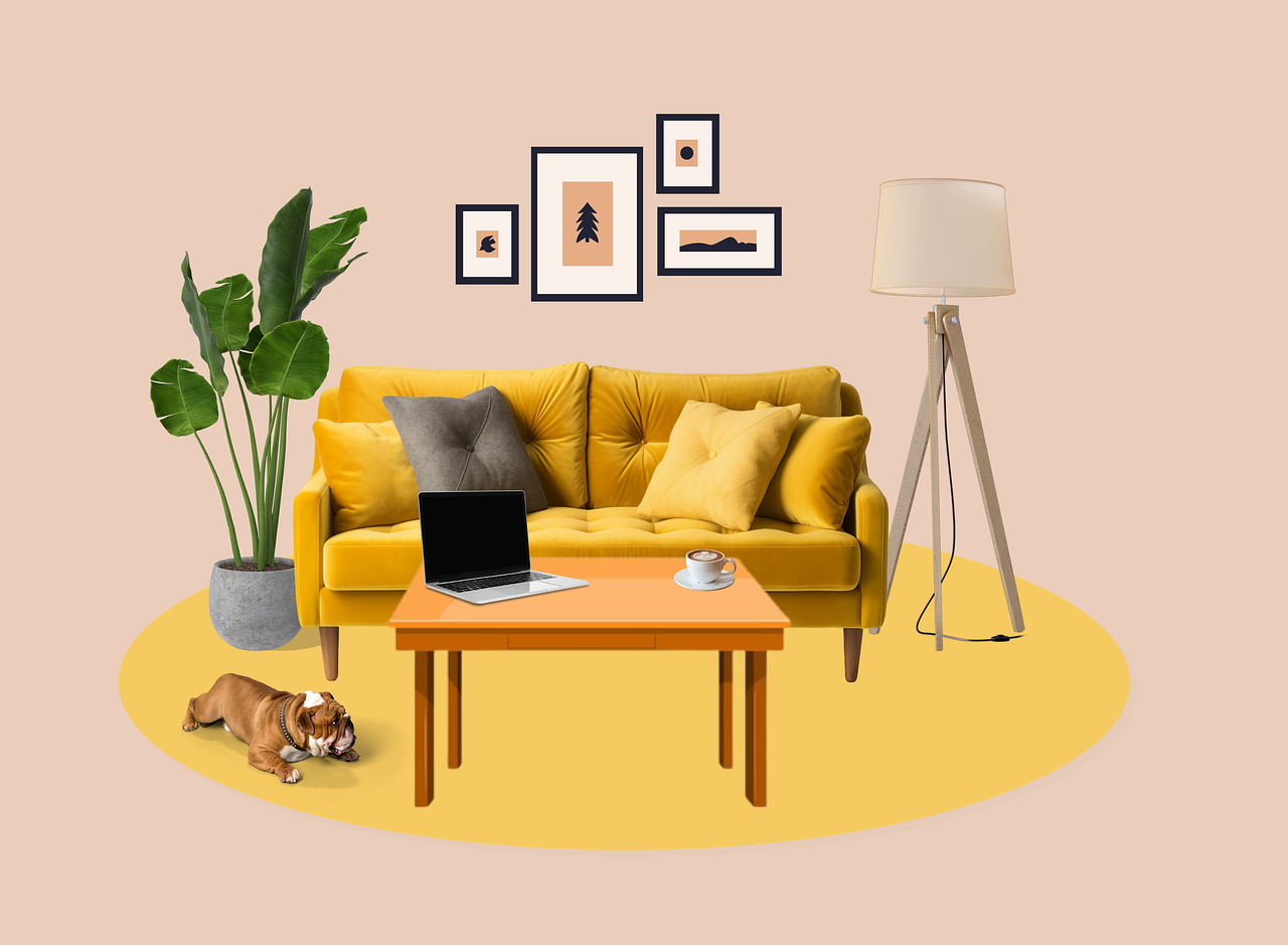 Download Sofa, Furniture, Home. RoyaltyFree Stock Illustration Image