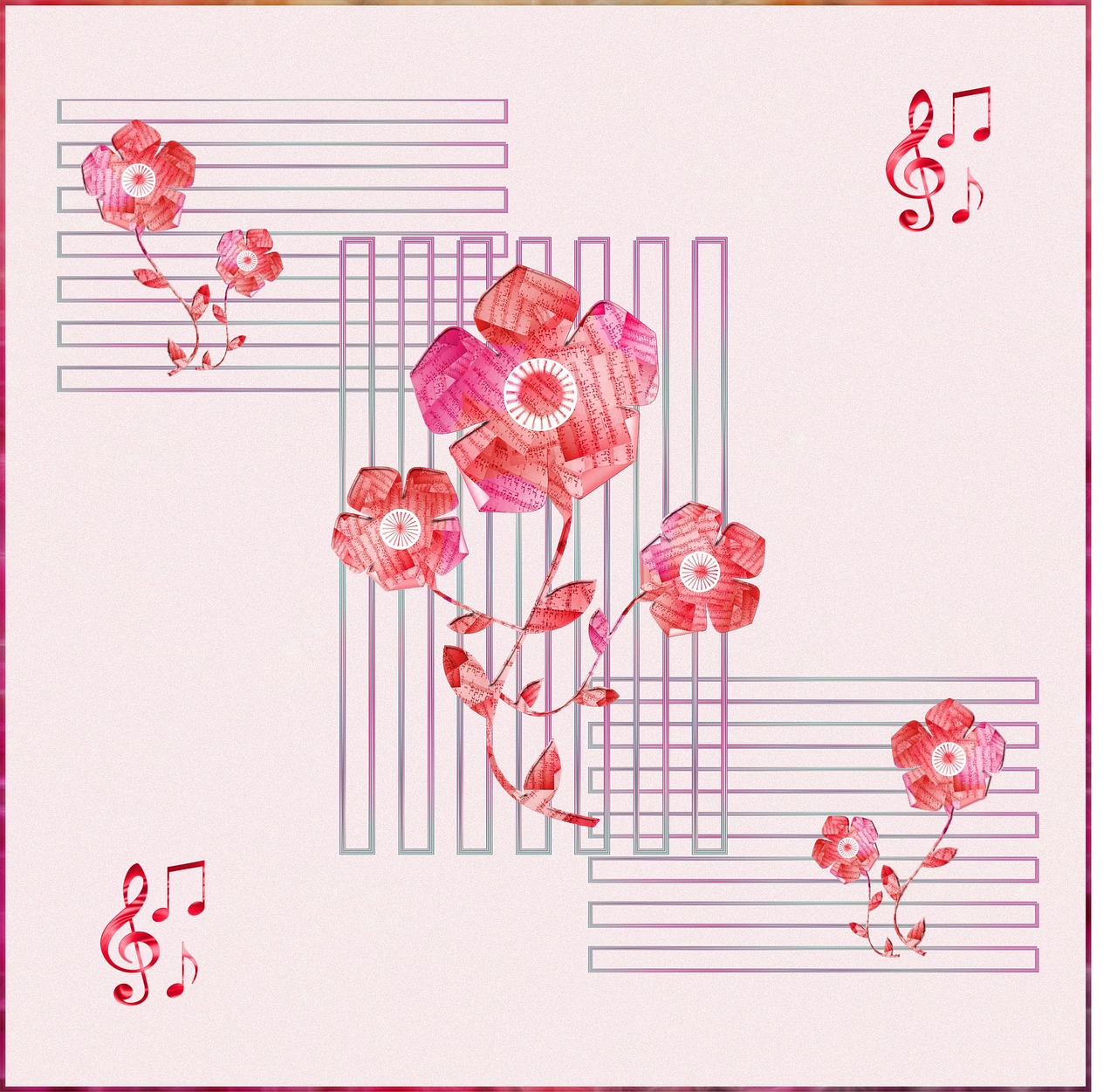 Download Flowers, Music, Art. RoyaltyFree Stock Illustration Image Pixabay