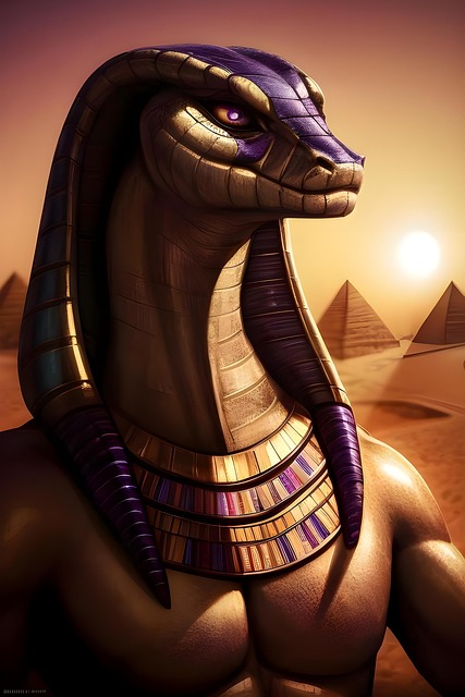 Free ai generated god snake illustration