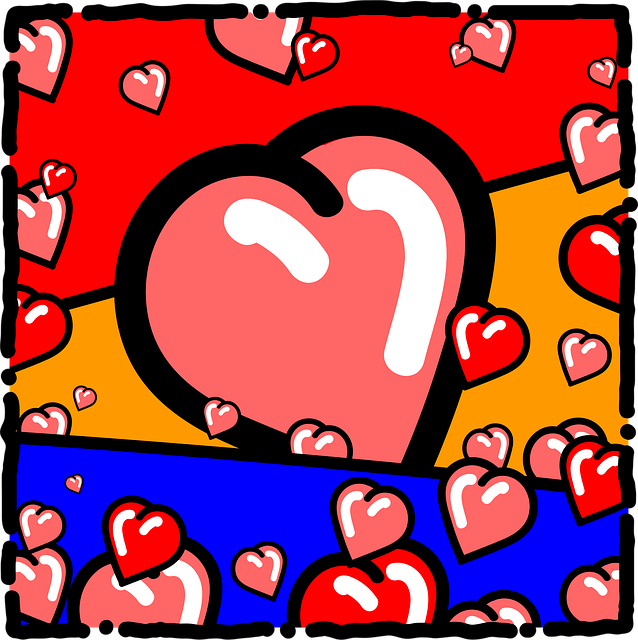 Free love hearts lover vector