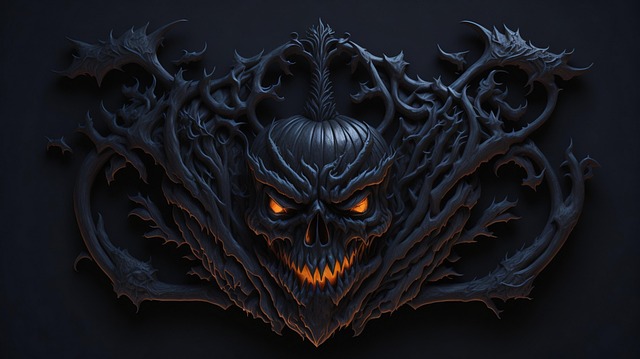 Free ai generated spooky dark illustration