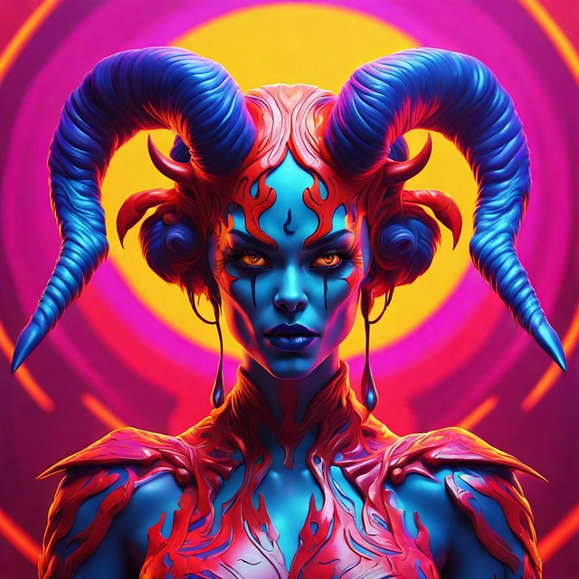 Free ai generated lilith demon illustration