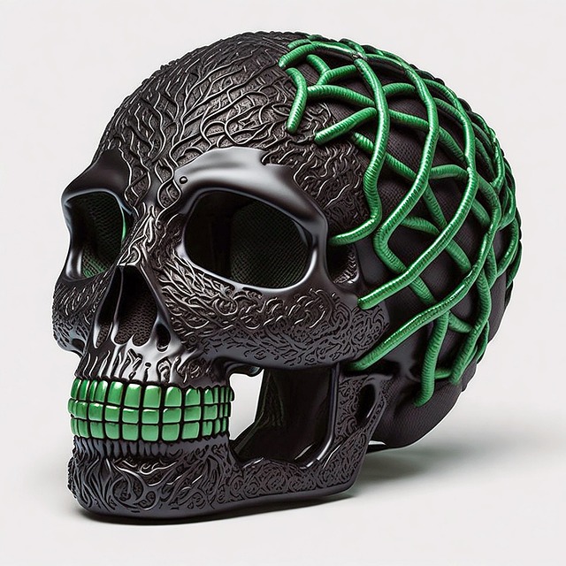Free ai generated skull metal illustration