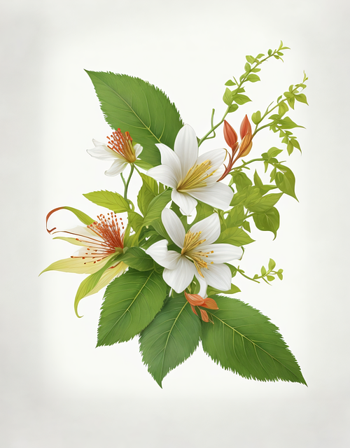 Download free HD stock image of Ai Generated Flowers Free ai generated flowers plants illustration