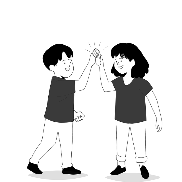 Free kids boy girl illustration