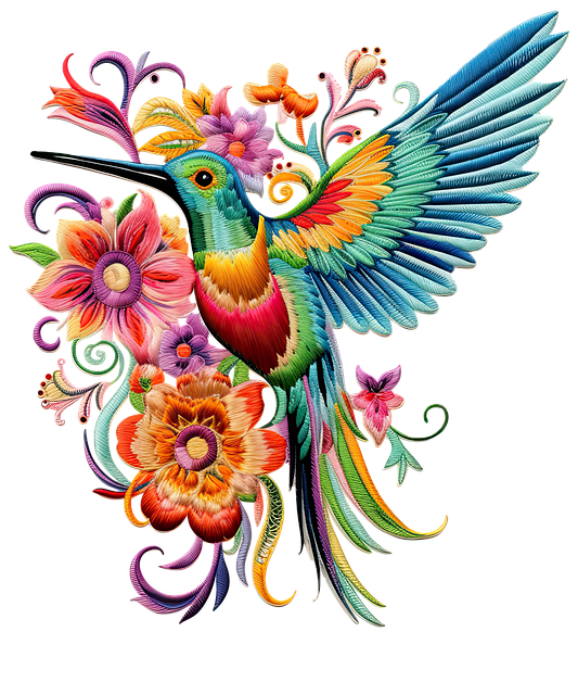 Free Ai Generated Hummingbird illustration and picture