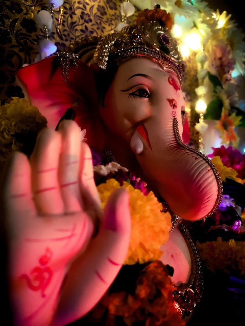 Ganpati, Ganesha, Gott, Gebet, Feier