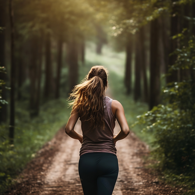 Free ai generated woman jog illustration