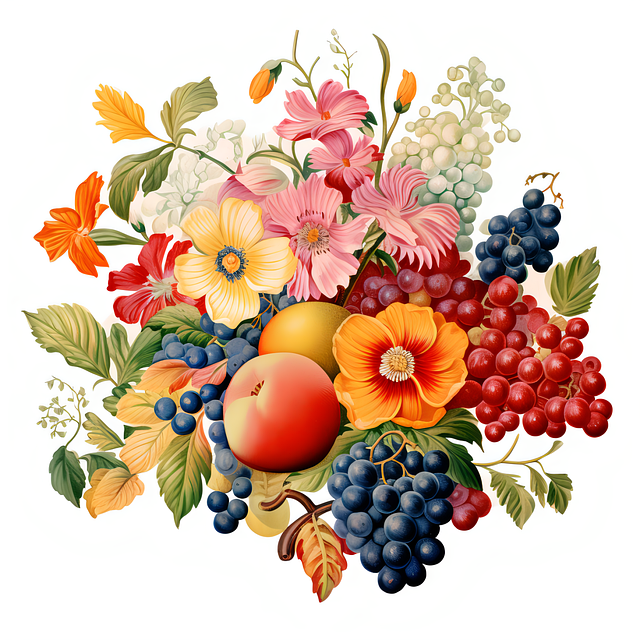 Download free HD stock image of Ai Generated Fruits Free ai generated fruits flowers illustration