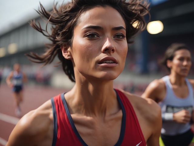 Free sportswoman sports running illustration