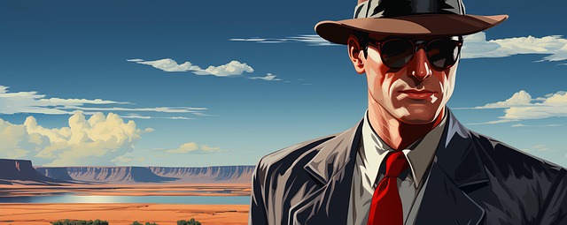 Free male tie sunglasses illustration
