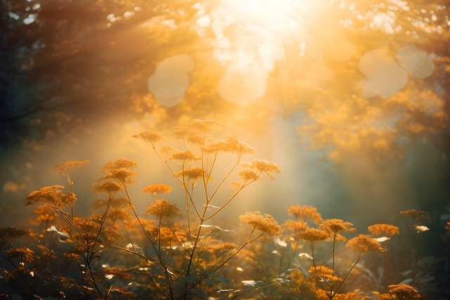 Free light background sun rays photorealism illustration