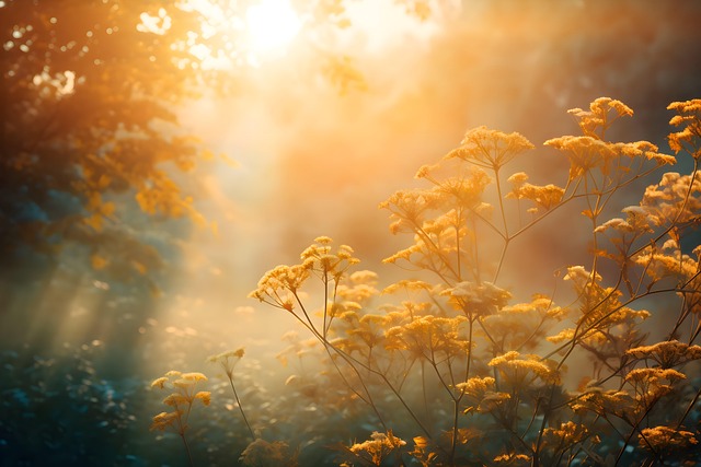 Free light background sun rays photorealism illustration