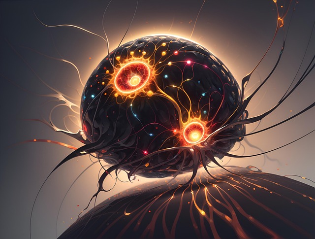 Free ai generated neurons brain cells illustration
