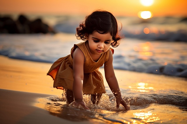 Free ai generated girl child illustration