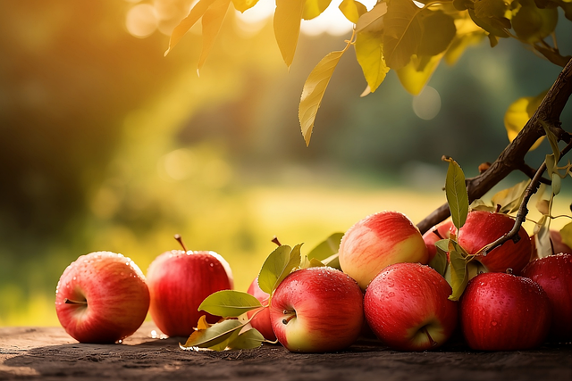 Free ai generated apples fruit illustration