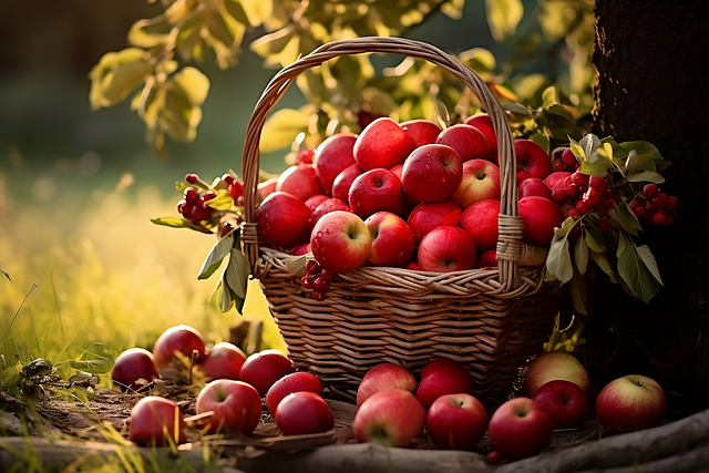 Free ai generated apples fruit illustration