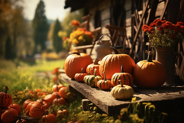 Free ai generated pumpkins vegetables illustration