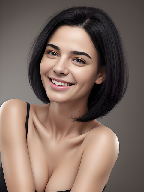 Free ai generated woman portrait illustration