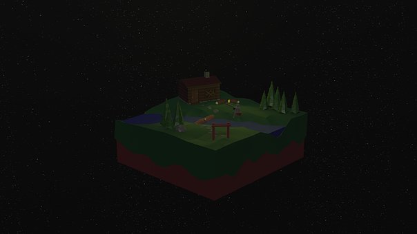 Free Night 3D illustration and picture
