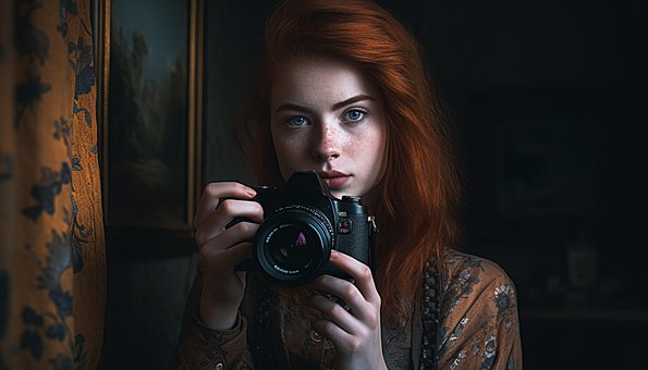 Kvinde, Kamera, Tager Billeder, Fotograf