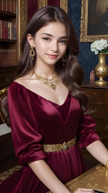 Free ai generated woman luxury illustration