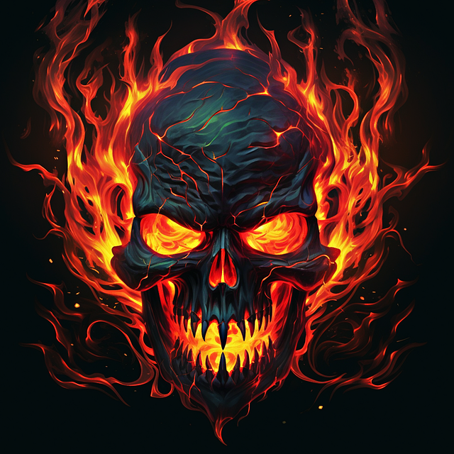 Free ai generated fire lava illustration