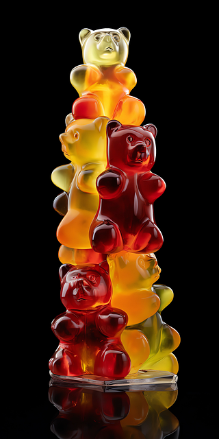 Free gummy bears candy sweets illustration