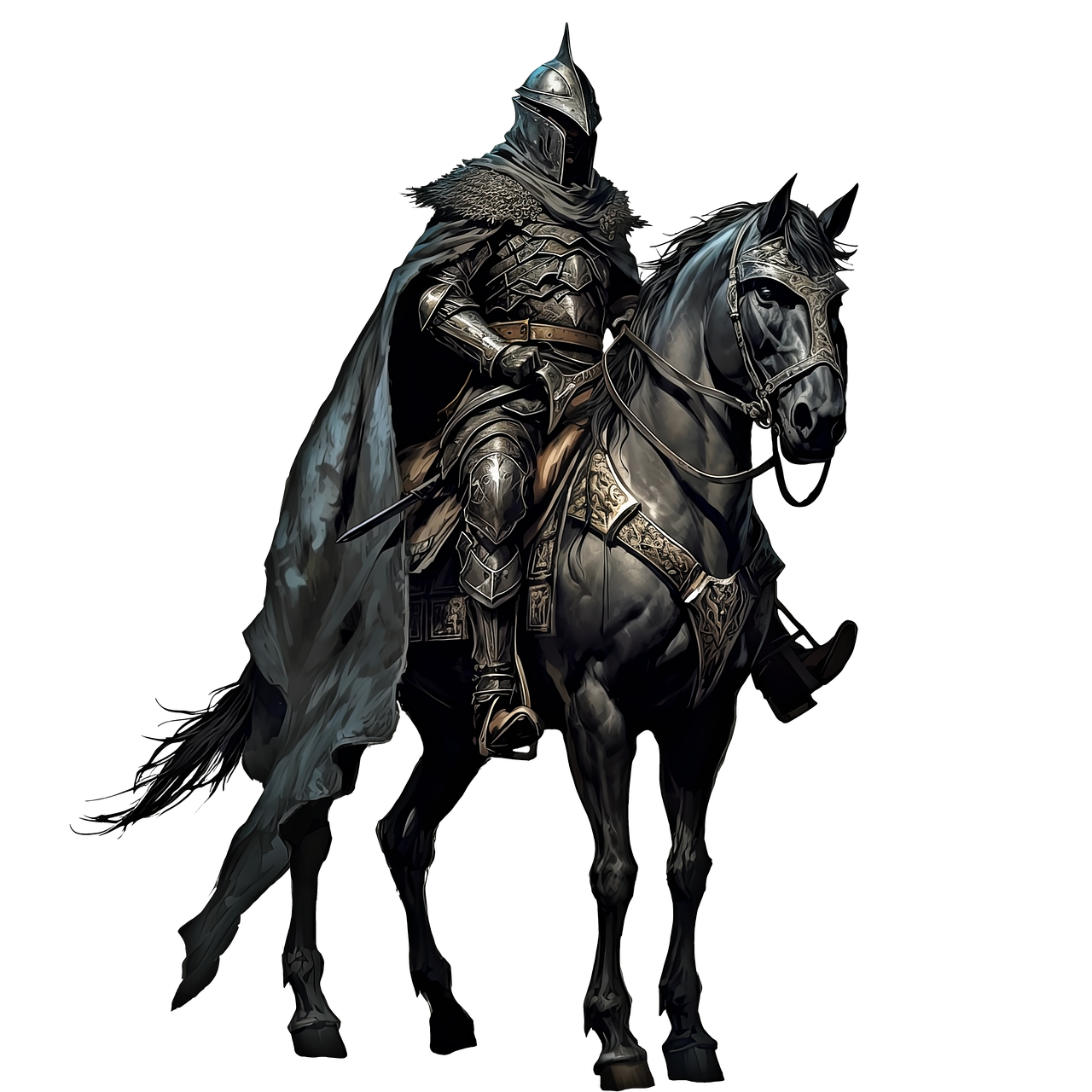 Download Middle Ages Knight Horse Royalty-Free Stock Illustration Image ...