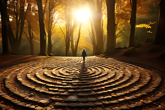 Free ai generated mystical forest illustration