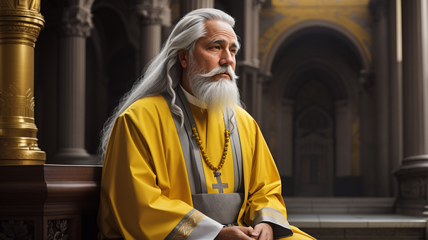 Free Ai Generated Monk illustration and picture