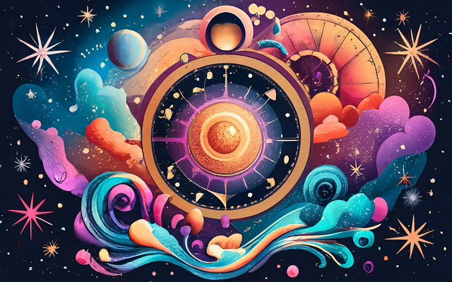 Free ai generated solar system star sign illustration